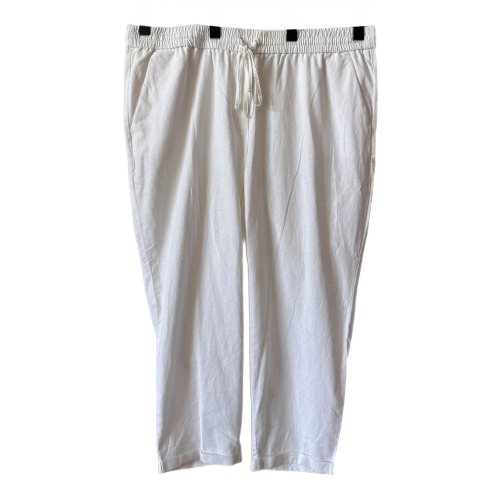 J. CREW FACTORY Pants Linen Blend Pull On Sz 18